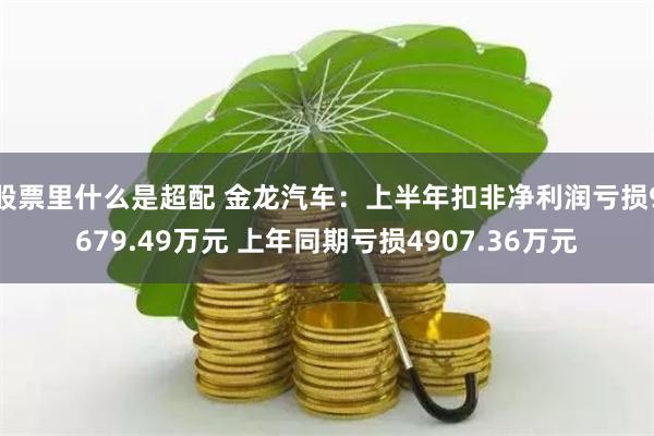 股票里什么是超配 金龙汽车：上半年扣非净利润亏损9679.49万元 上年同期亏损4907.36万元