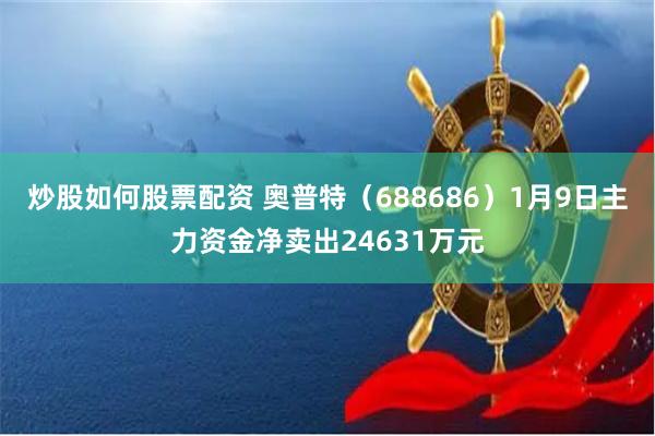 炒股如何股票配资 奥普特（688686）1月9日主力资金净卖出24631万元